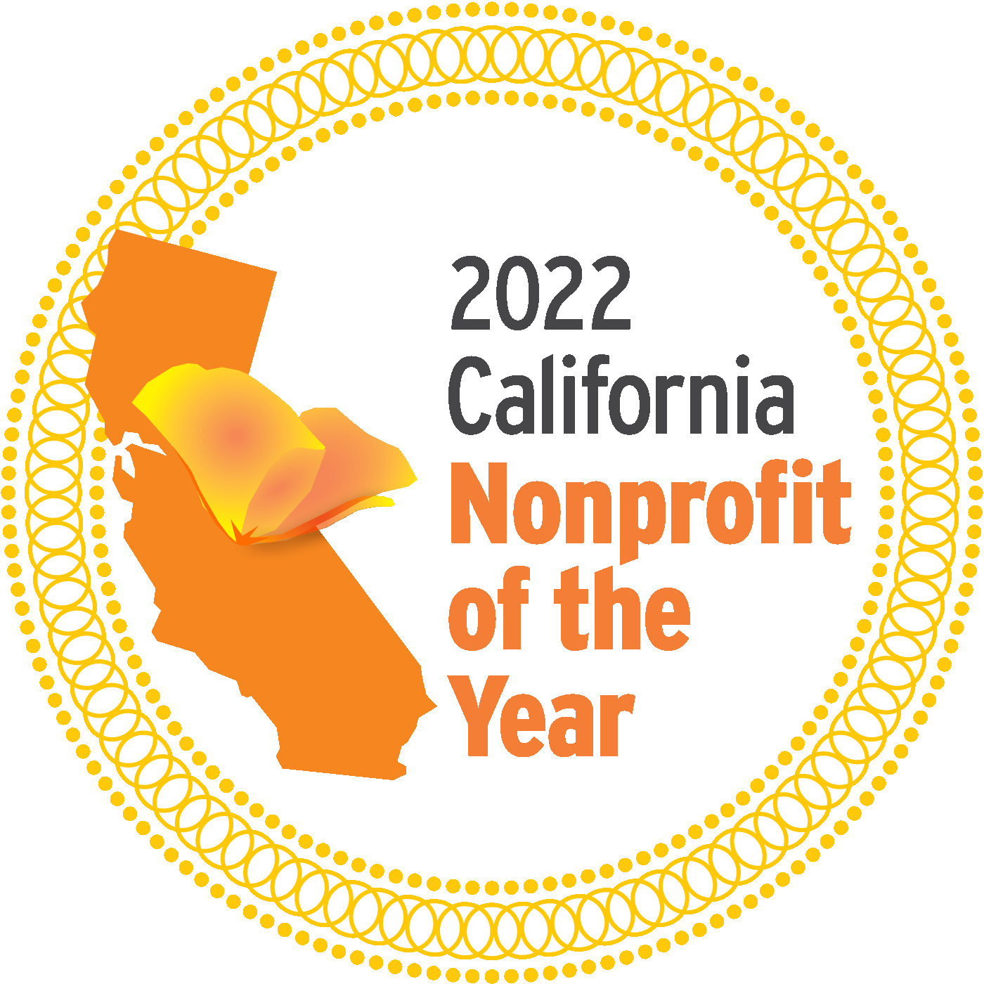 non-profit of the year seal